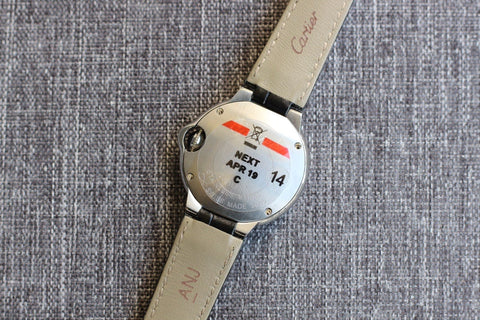 BALLON BLEU 28MM QUARTZ BLACK LEATHER
