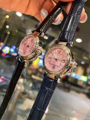 PASHA DE CARTIER 35MM QUARTZ PINK DIAL
