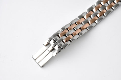 PANTHERE DE CARTIE 22MM QUARTZ ROSE GOLD STEEL WHITE DIAL
