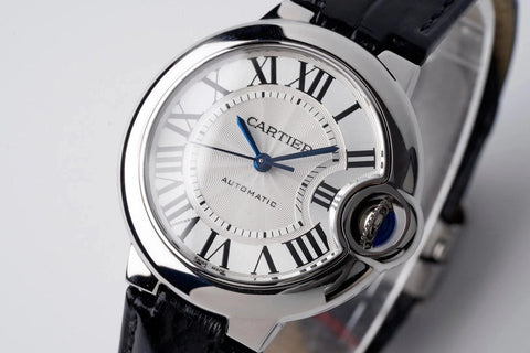 BALLON BLEU 33MM AUTOMATIC WHITE DIAL LEATHER 2021