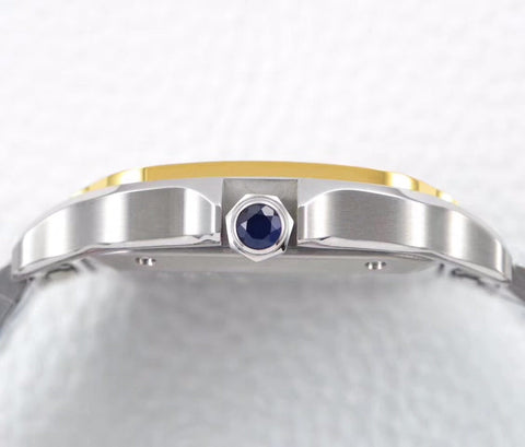 SANTOS LADY 35.1MM AUTOMATIC GOLD STEEL