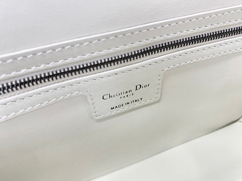 SMALL DIORCAMP BAG 23 IN WHITE CALFSKIN