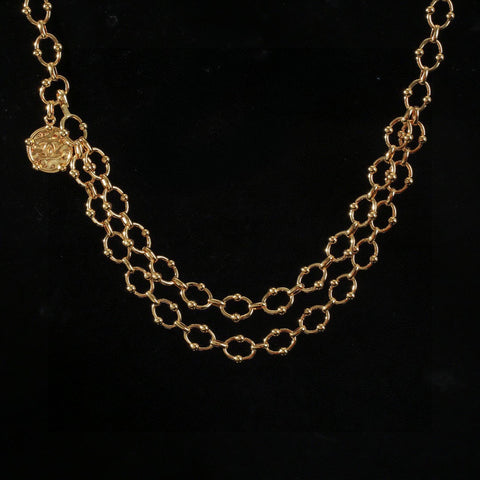 CHANEL 25S CHAIN BELT IN GOLD METAL 615891
