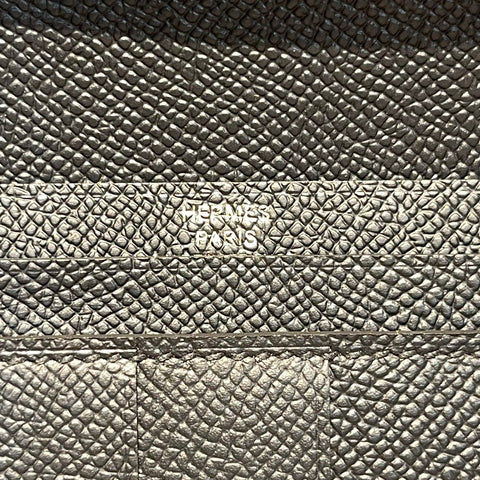 HM BEARN WALLET 17.5 BLACK EPSOM GOLD HARDWARE
