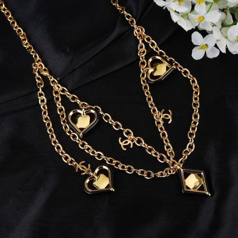 CHANEL 25S CHAIN BELT IN GOLD METALLIC STONE-EMBELLISHED 612631