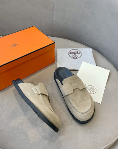 G0 MULE BEIGE SUEDE