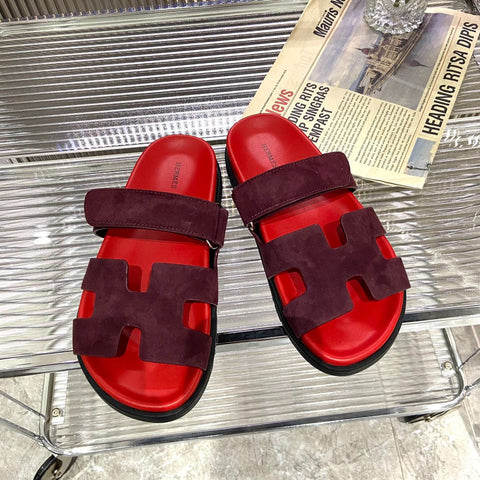 CHYPRE SANDAL CHERRY MIX JAM SUEDE