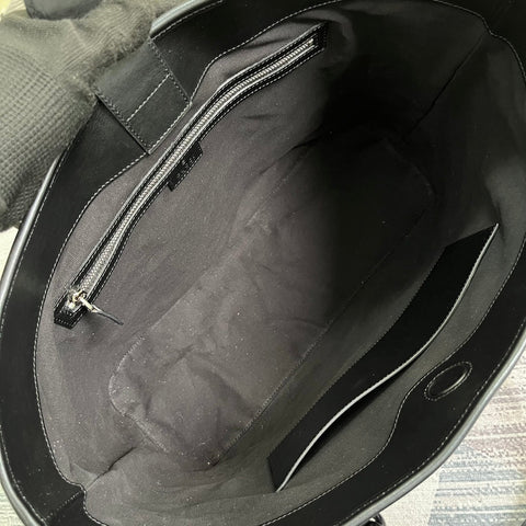 GG MARMONT LARGE 38 TOTE IN BLACK CALFSKIN