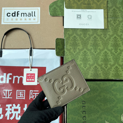 WALLET 11 IN MOSS GREEN EMBOSSED CALFSKIN