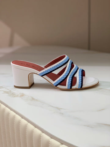 LP SPRIGHTLY CHARMS MID-SANDAL SKY CALFSKIN