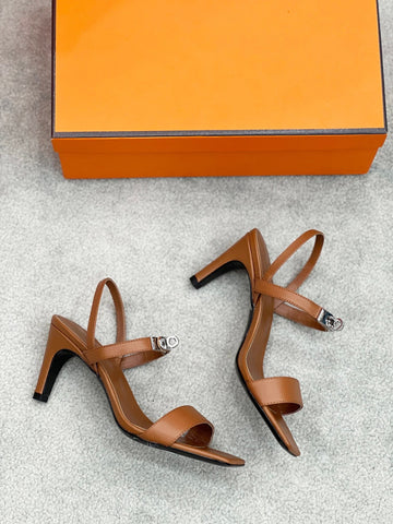 Glamour 75 Sandal Brown Leather