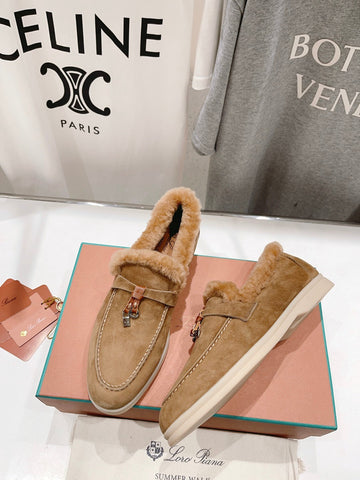 LP SUMMER CHARMS WALK LOAFERS TAWNY FLEECE