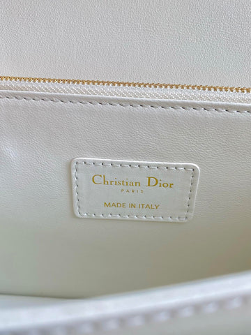 MISS LADY 24 LARGE BAG IN WHITE LAMBSKIN