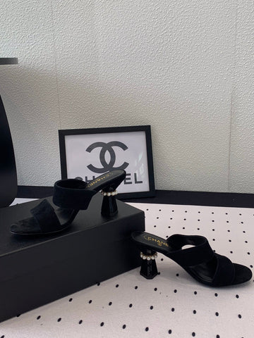 MULES black LAMBSKIN