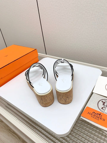 ISABELLA 30 SANDAL IN WHITE CALFSKIN