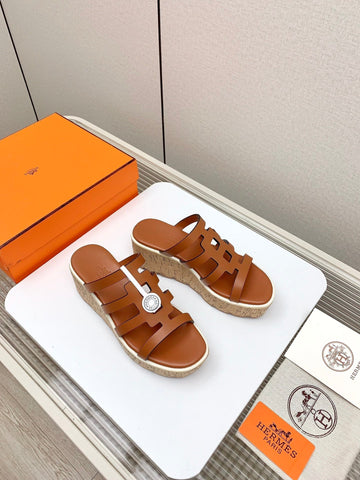 ISABELLA 30 SANDAL IN BRONZE BROWN CALFSKIN
