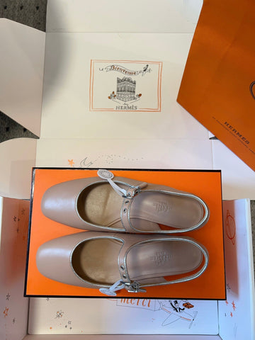 KLEO SLINGBACK IN CREPE PINK CALFSKIN
