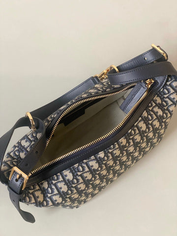 MEDIUM D-JOURNEY SHOULDER BAG 25 IN BLACK MONOGRAM OBLIQUE JACQUARD