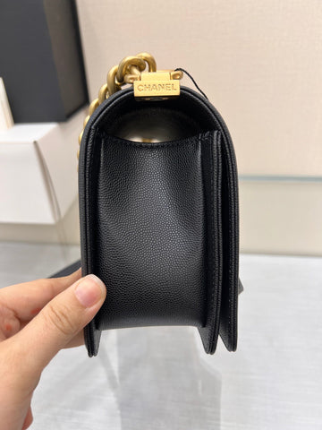 BOY BAG MEDIUM 25 BLACK HARDWARE