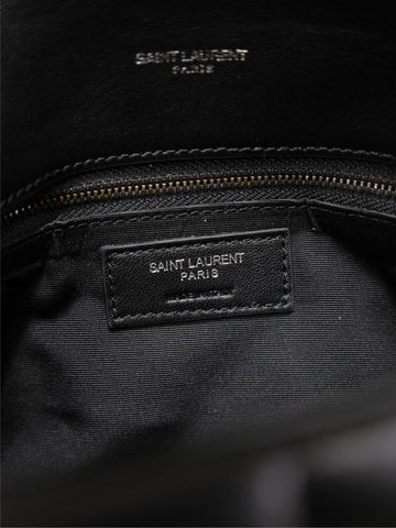LOULOU PUFFER MEDIUM 29 IN ALL BLACK SHEEPSKIN BLACK HARDWARE