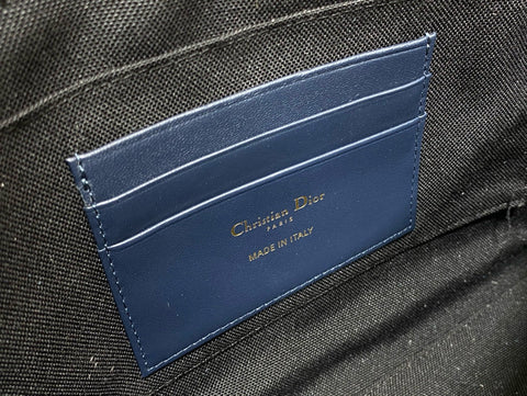 OBLIQUE BOOK TOTE 26 IN DARK BLUE MONOGRAM JACQUARD
