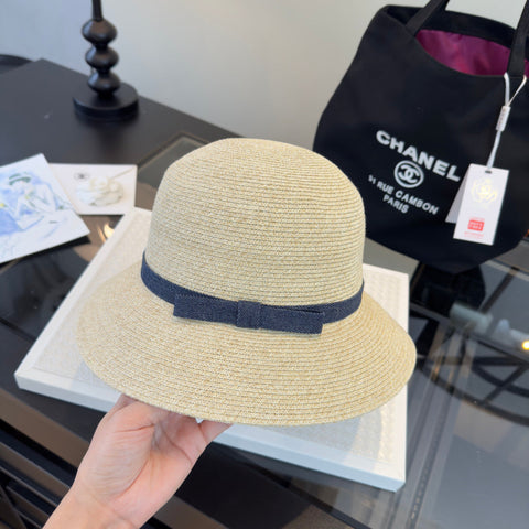 CHANEL 26S RAFFIA BUCKET HAT 338041