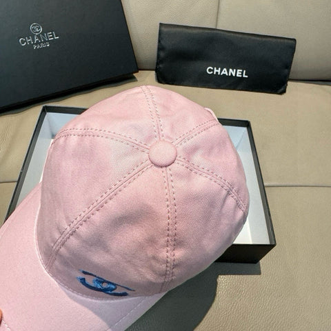 PINK BASEBALL CAP WITH BLUE LOGO IN COTTON 672796