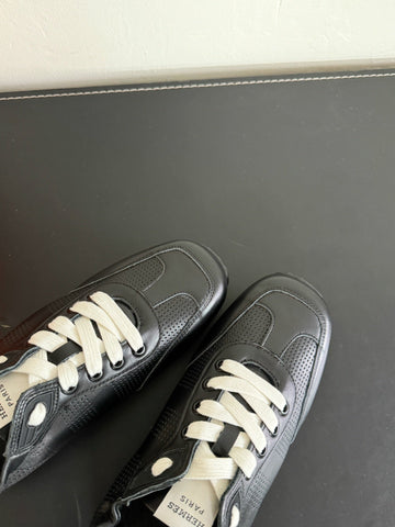 SKATEBOARD SHOES BLACK CALFSKIN