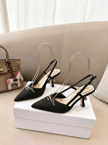MY DD SLINGBACK PUMP 85MM IN BLACK DENIM