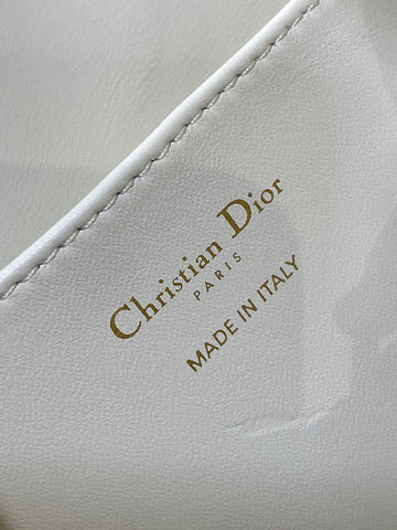 SMALL 23 CARO BACKPACK IN WHITE MACROCANNAGE LAMBSKIN