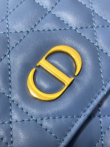 SMALL 20 CARO BACKPACK IN ROYAL BLUE MACROCANNAGE LAMBSKIN