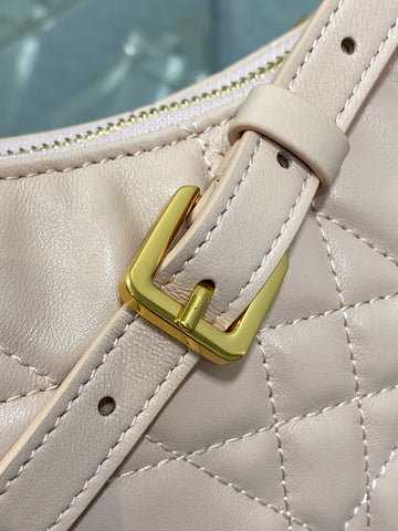 MISS CARO CIGALE MINI 24 BAG IN POWDER PINK MACROCANNAGE LAMBSKIN