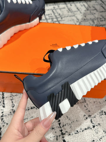 BOUNCING SNEAKER IN SPACE BLUE CALFSKIN