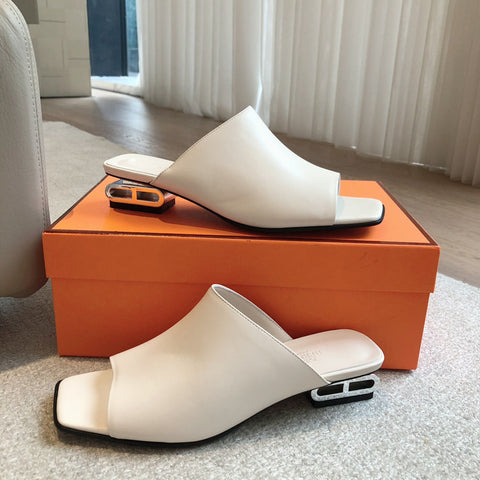 ICONIQUE 25 SANDAL WHITE CALFSKIN