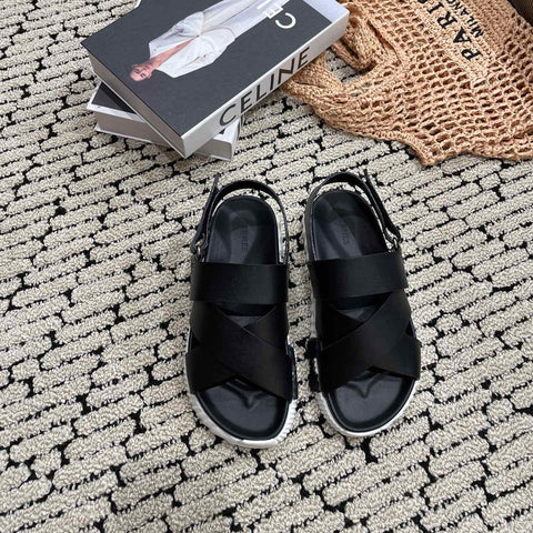 ELECTRIC SANDAL BLACK CALFSKIN