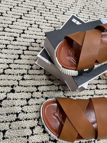 ELECTRIC SANDAL CHOCOLATE CALFSKIN