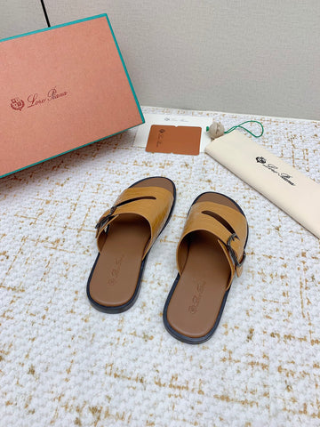 SANDALS IN LIGHT BROWN SNAKE EMBOSSED CALFSKIN