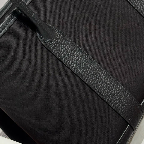 GARDEN PARTY 30CM IN BLACK TOILETS COTTON CANVAS AND CALFSKIN