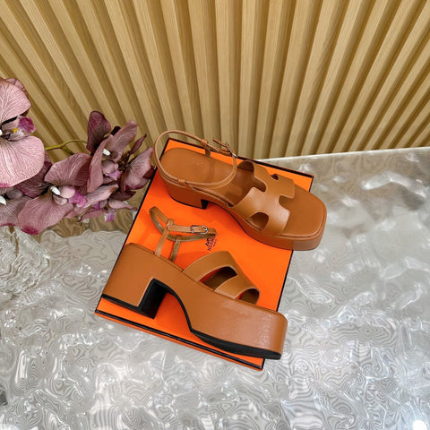 JAM 30 SANDAL IN BRONZE BROWN CALFSKIN
