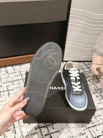 SNEAKER IN BLACK MIX COOL GRAY HAND-POLISHED CALFSKIN 977825