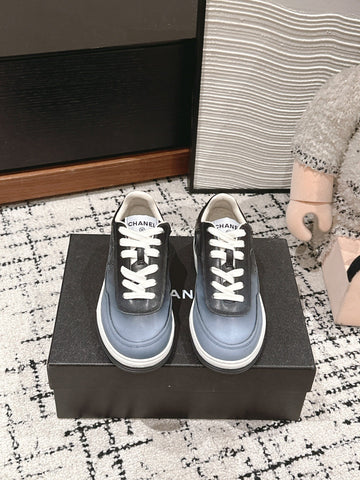 SNEAKER IN BLACK MIX COOL GRAY HAND-POLISHED CALFSKIN 977825