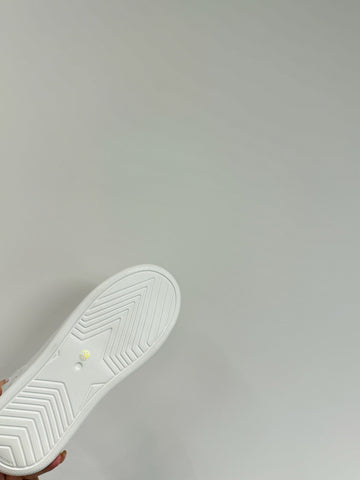 STAR SNEAKER WHITE CALFSKIN AND SUEDE CALFSKIN WITH SHEARLING LINING