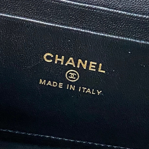 CHANEL 25S VANITY BAG 20 IN BLACK CAVIAR LEATHER