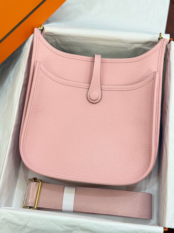 HM 26S EVELYNE BAG 23MM IN PINK GRAINED CALFSKIN