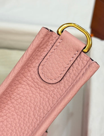 HM 26S EVELYNE BAG 23MM IN PINK GRAINED CALFSKIN