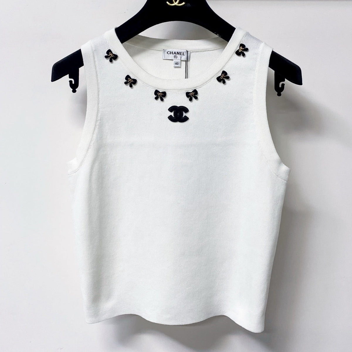 CHANEL 26S KNIT SLEEVELESS TOP STYLE 1254
