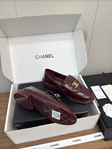 MOCCASIN 2.5 CM IN MAHOGANY RED PREMIUM LAMBSKIN