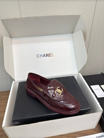 MOCCASIN 2.5 CM IN MAHOGANY RED PREMIUM LAMBSKIN
