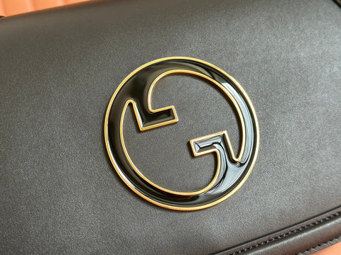 GUCCI 26S BLONDIE BAG 32 IN BLACK CALFSKIN