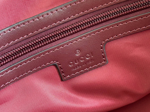 GG SMALL DUFFLE BAG 42 IN ROSSO ANCORA RED GG CANVAS
